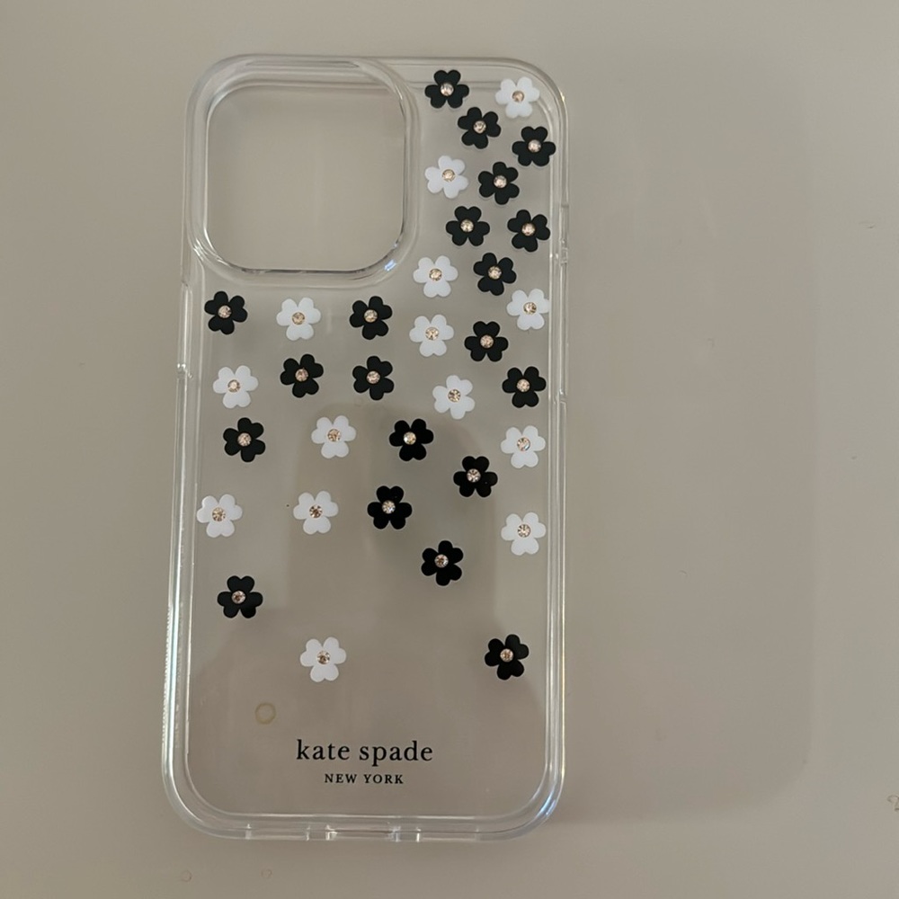 Kate Spade Phone Case Floral Clear iPhone 13 Pro Compatible